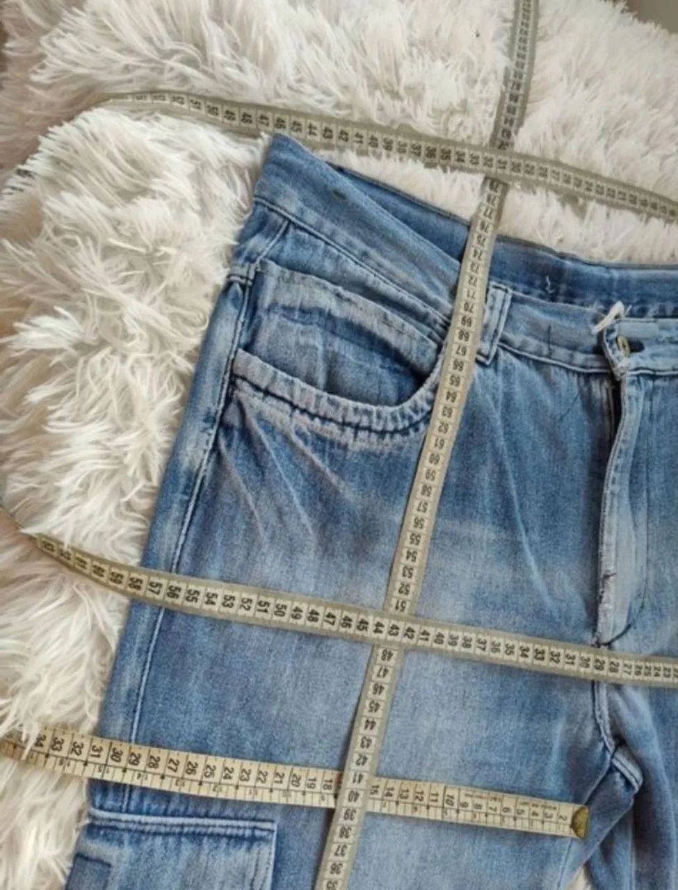 Bermuda Jeans Masculina Cargo GG - Foto 5