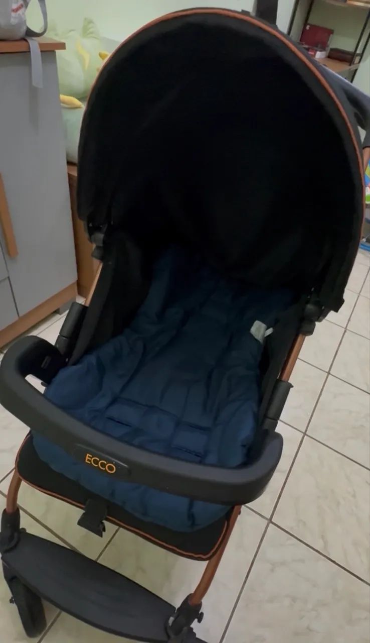 Carrinho De Bebê Ecco Preto Burigotto - Foto 5