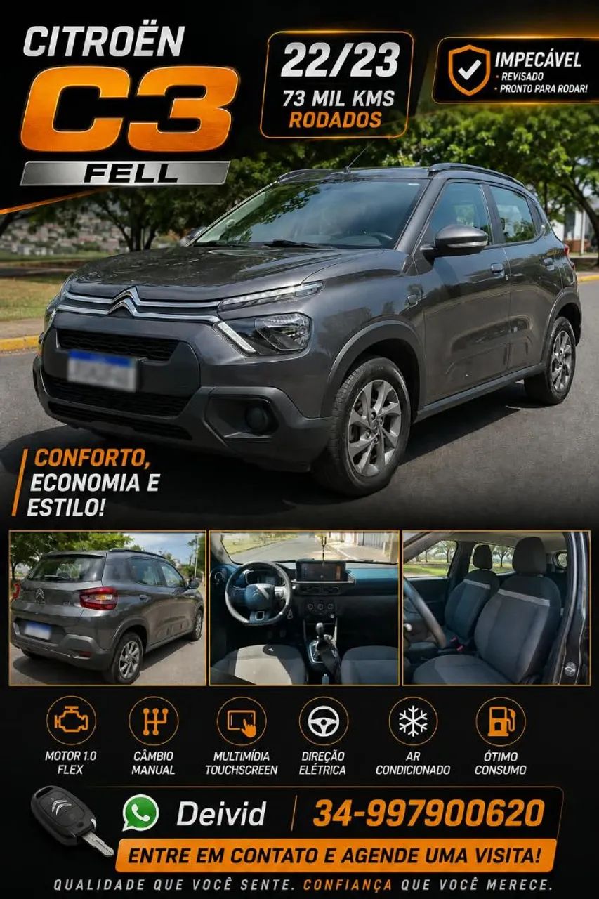 Citroën C3 C3 Feel 1.0 Flex 6V 5p Mec. 2023