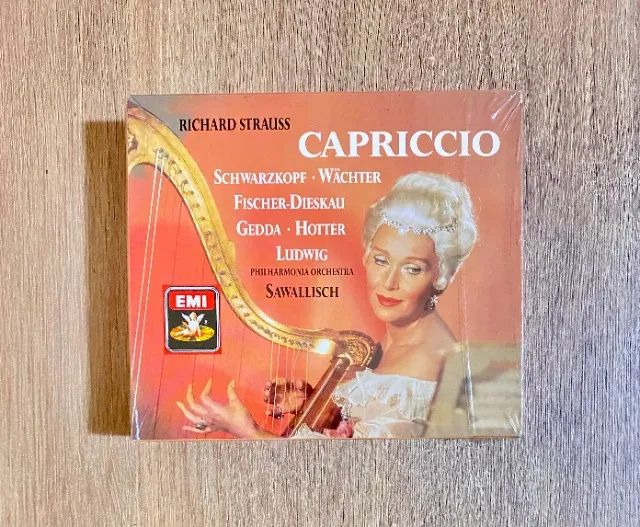 CD Duplo da Ópera 'Capriccio' de Richard Strauss (regência de Sawallisch) Made in Germany