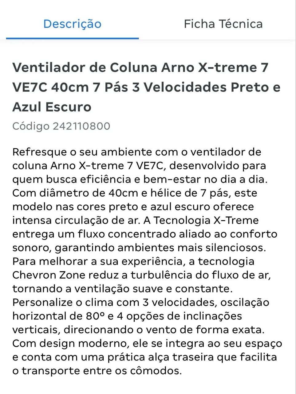 Ventilador ARNO  - Foto 3