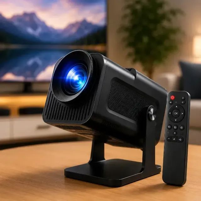 Mini Projetor HY320 FHD 12000 lumens LED Wi-Fi Bluetooth