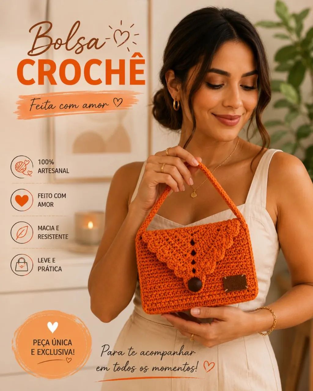 Bolsas em crochê  - Foto 4