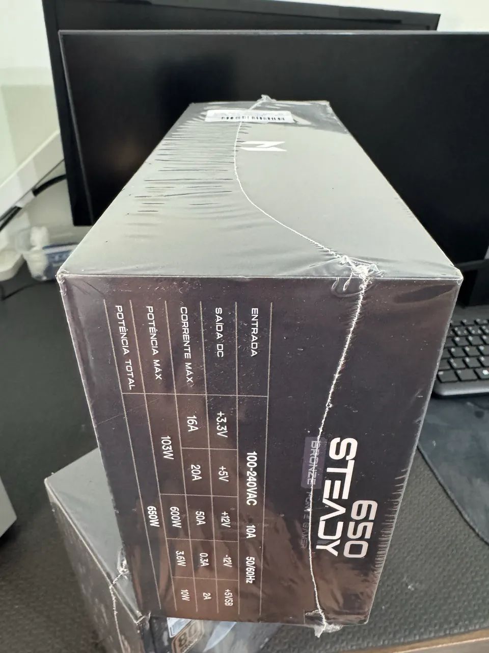 Fonte 650w 80 plus bronze lacrada - Foto 2