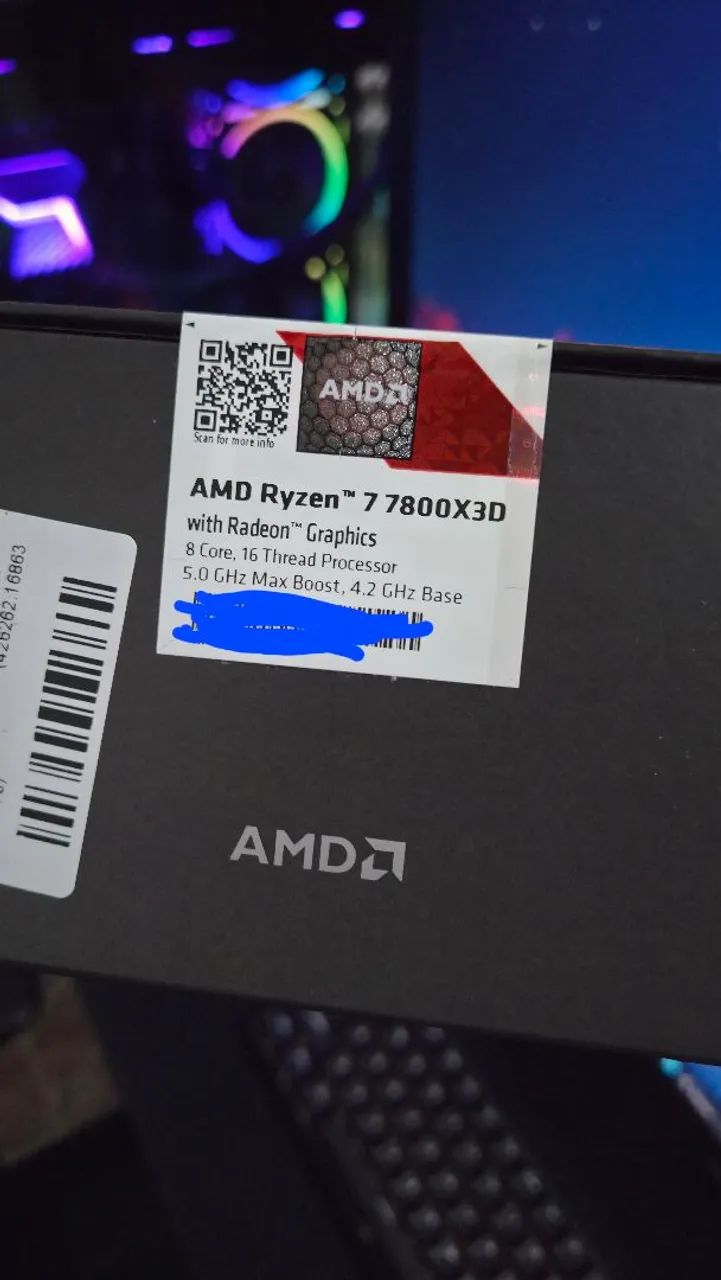 (Lacrado) Ryzen 7 7800x3d AM5 - Foto 4