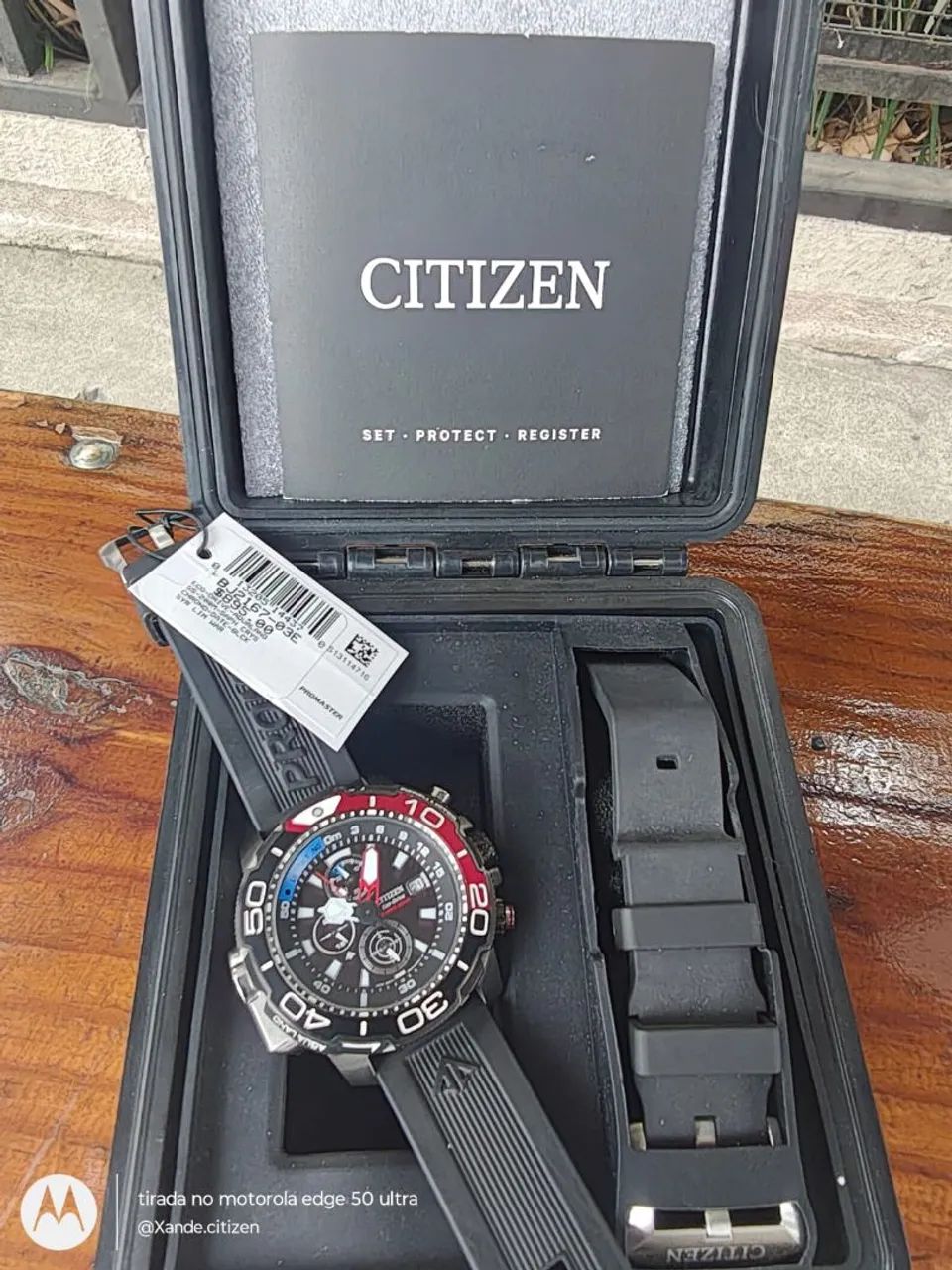 Relógio Citizen New Aqualand bj2167 semi-novo completo