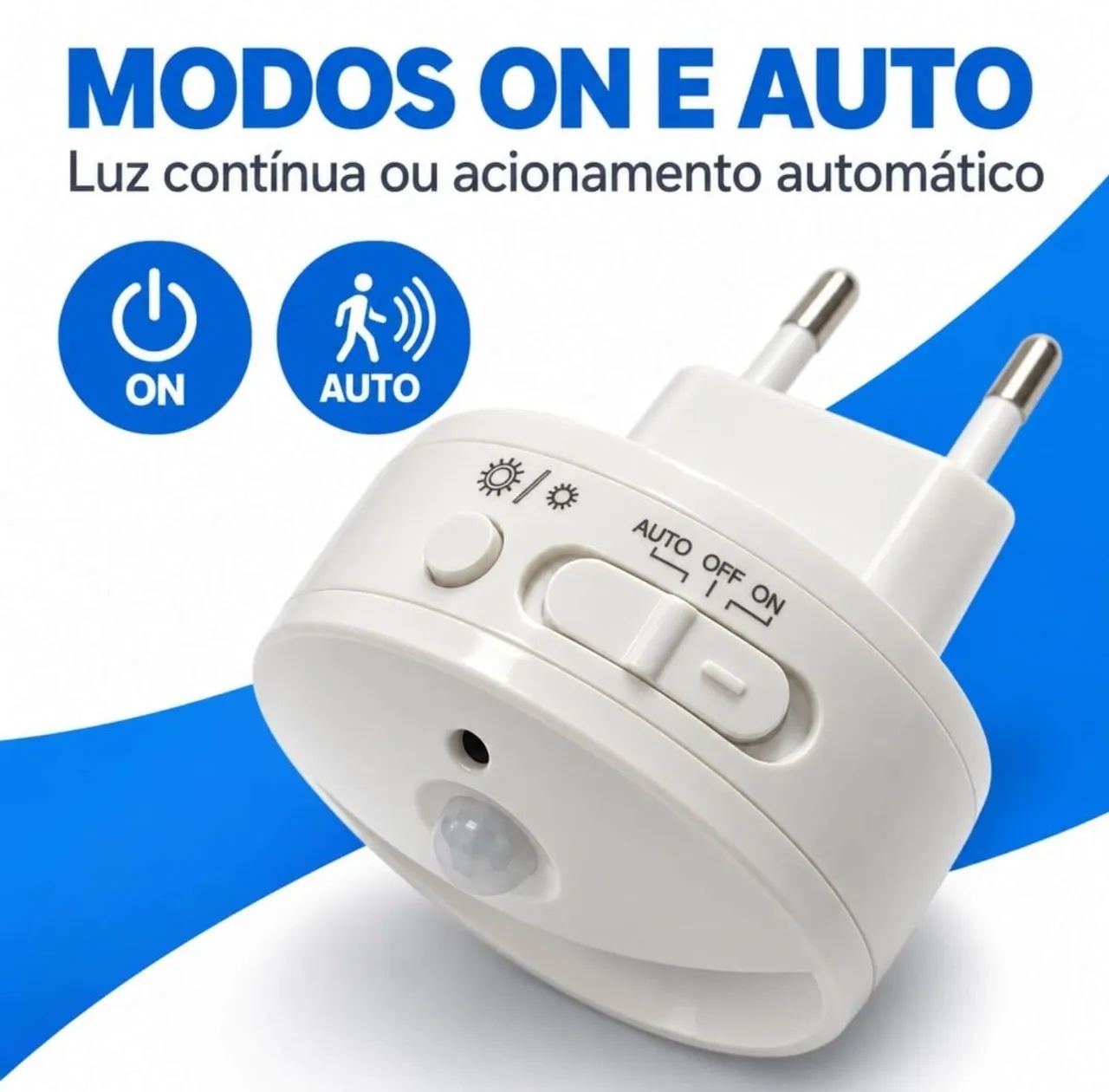 Luz Noturna LED com Sensor de Movimento Luminária Automática - Foto 4