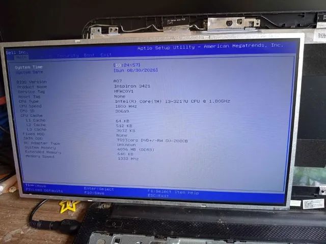 Tela LED de Notebook de 15.6 Polegadas 40 Pinos