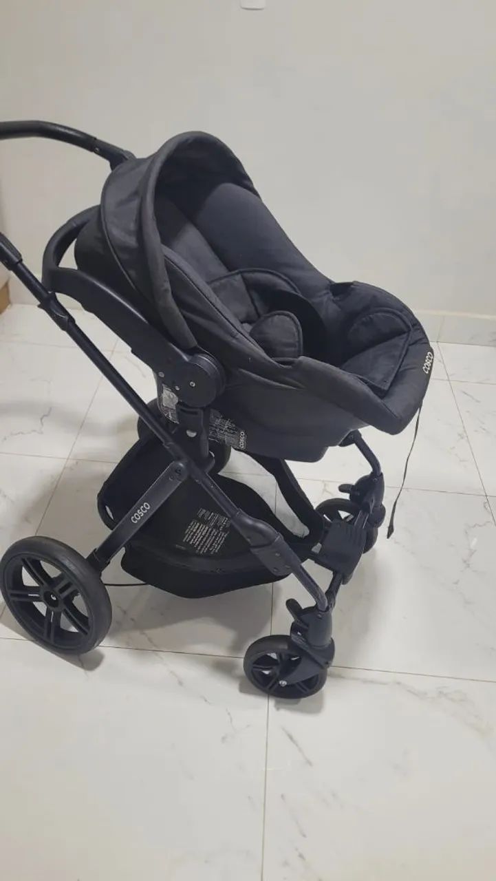 CARRINHO COSCO POPPY COMPLETO COM BEBÊ CONFORTO, BASE E COLCHÃO - Foto 2