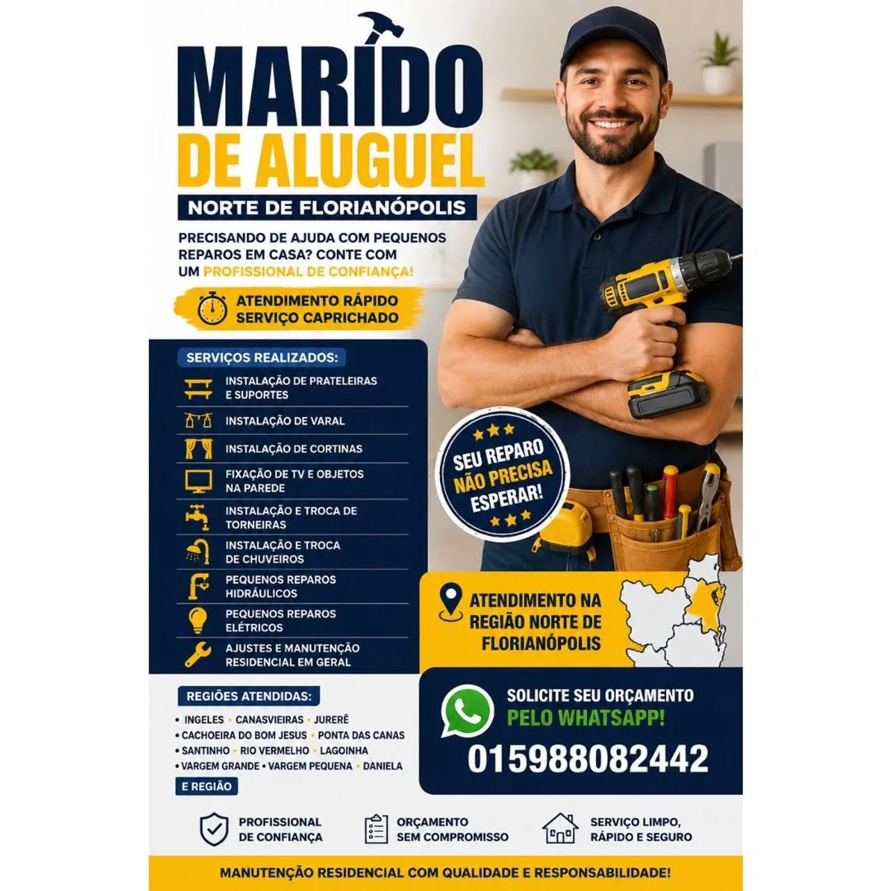 Marido de aluguel,  manutenção residencial 