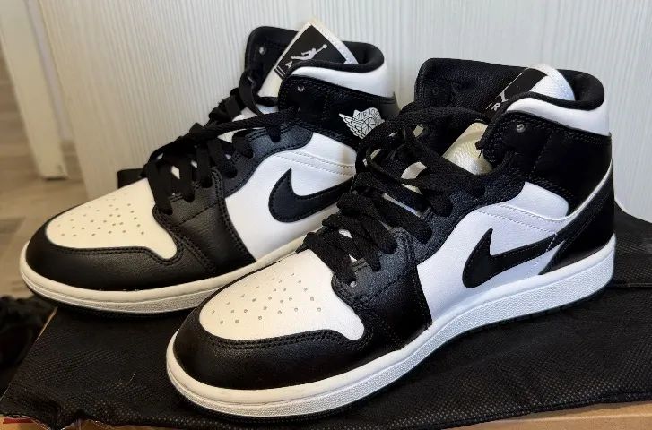 tênis air jordan 1 mid panda 37 - Foto 2