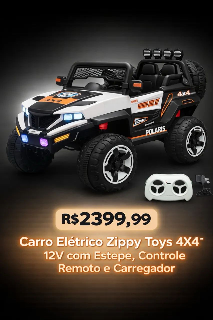 HENRI　スタジオ 　カーボーイ Carro Elétrico Jipe Titan Xr 12v Bang Toys Brinquedo Cinza