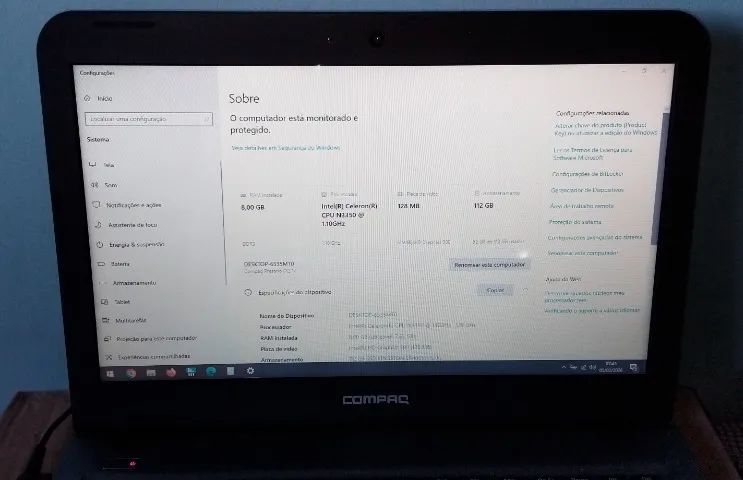 Notebook Dual Core, 8GB RAM, SSD, ideal para estudante! Marcelo RW Eletro! - Foto 4