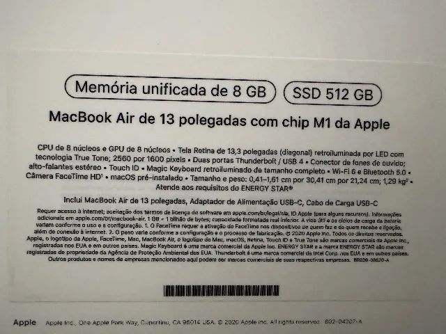MacBook Air M1 13,3" 8gb 512gb - Foto 2