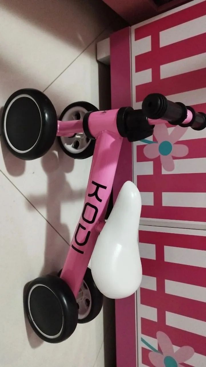Bicicleta equilíbrio rosa - Foto 2