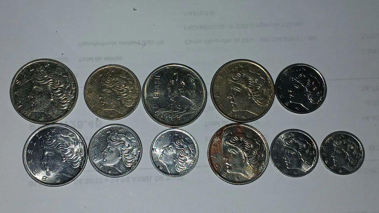 Moedas de réis e cruzeiros.de 1918 até 1981 - Foto 5