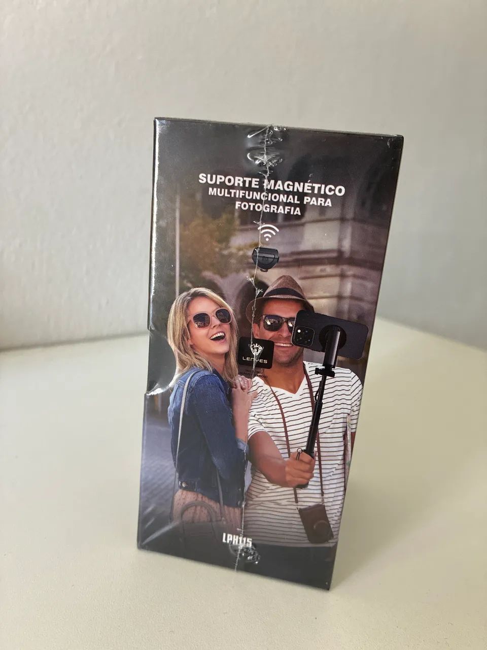 Mini tripé Magnético MagSafe de bolso Selfie Lenyes LPH115 com controlador - Foto 3