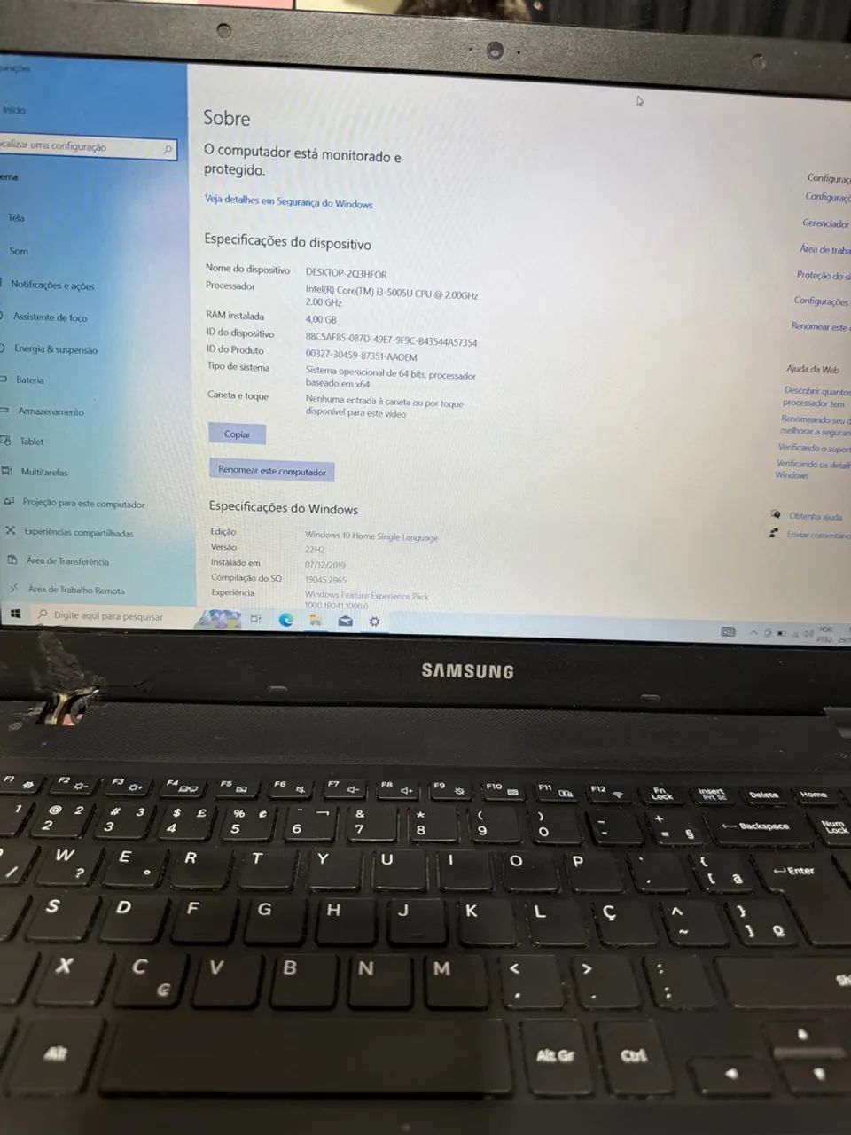 Notebook Samsung Core I3 5ª/ 4GB/ 1TB - Foto 3