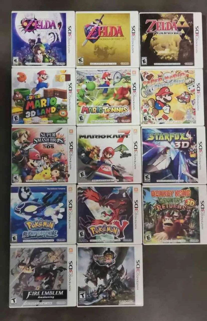 coleção de jogos 3ds