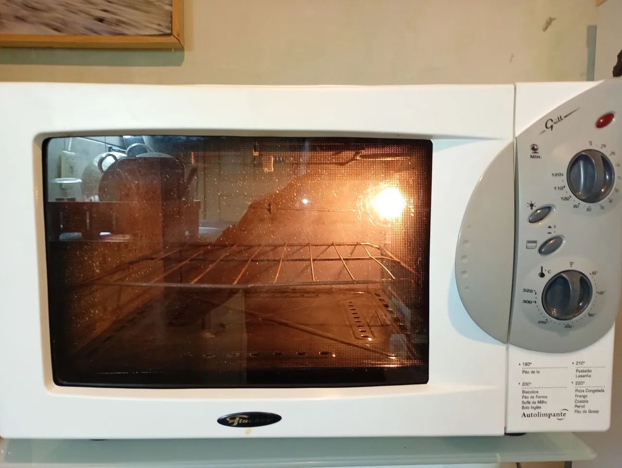 Forno elétrico Fischer 44lt funcionando perfeitamente,com entrega e garantia!