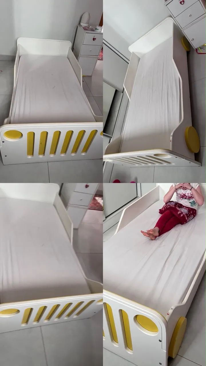 Cama infantil modelo de carro madeira  - Foto 2