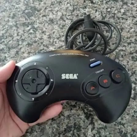 Kit 2 controles e 1 rapid fire Sega mega drive - Foto 2