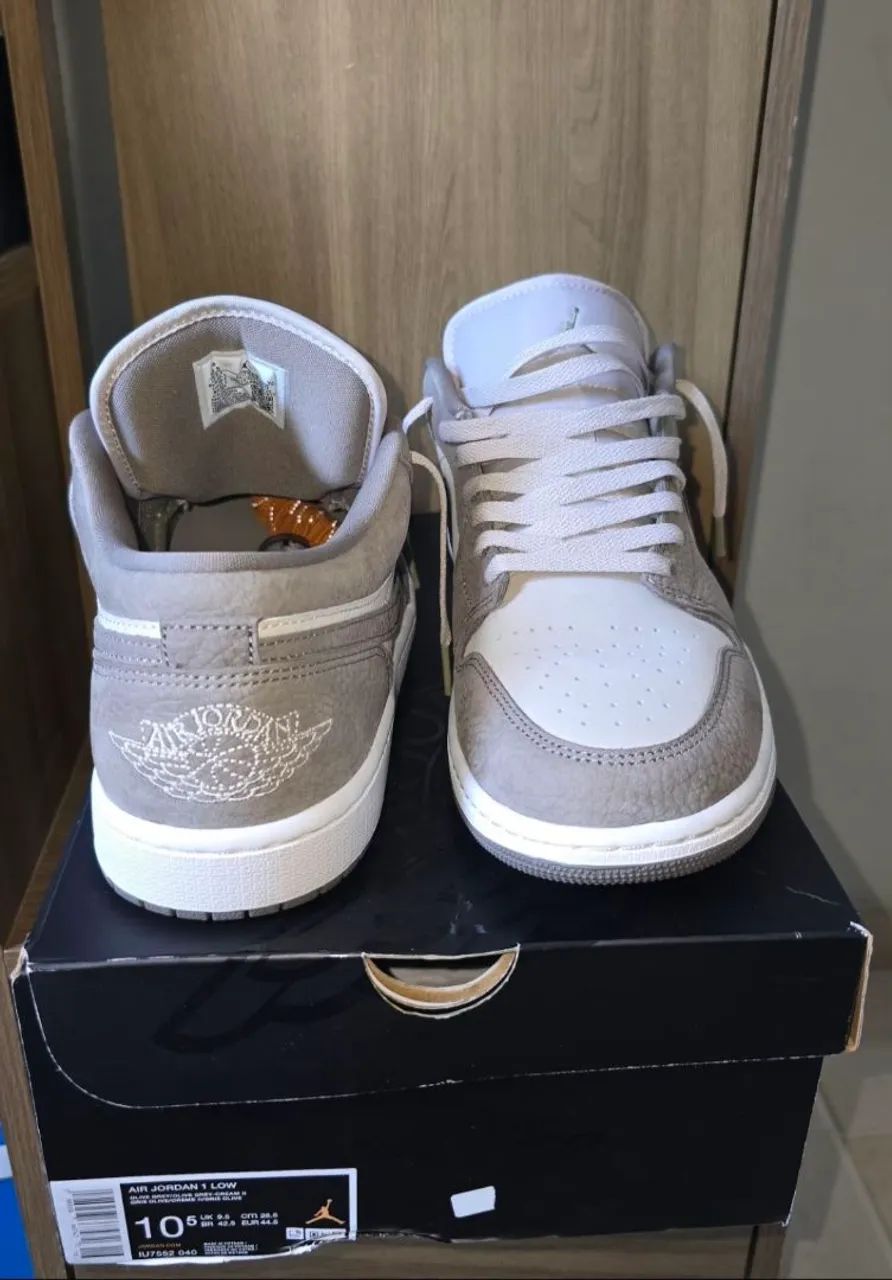 Nike Air Jordan 1 Low Olive Grey - Foto 3