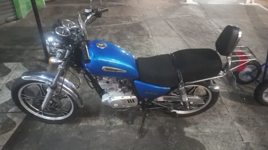 Suzuki Intruder 125 2009 - Azul | Revisão Total + Suspensão Nova + Sissy Bar - Foto 3