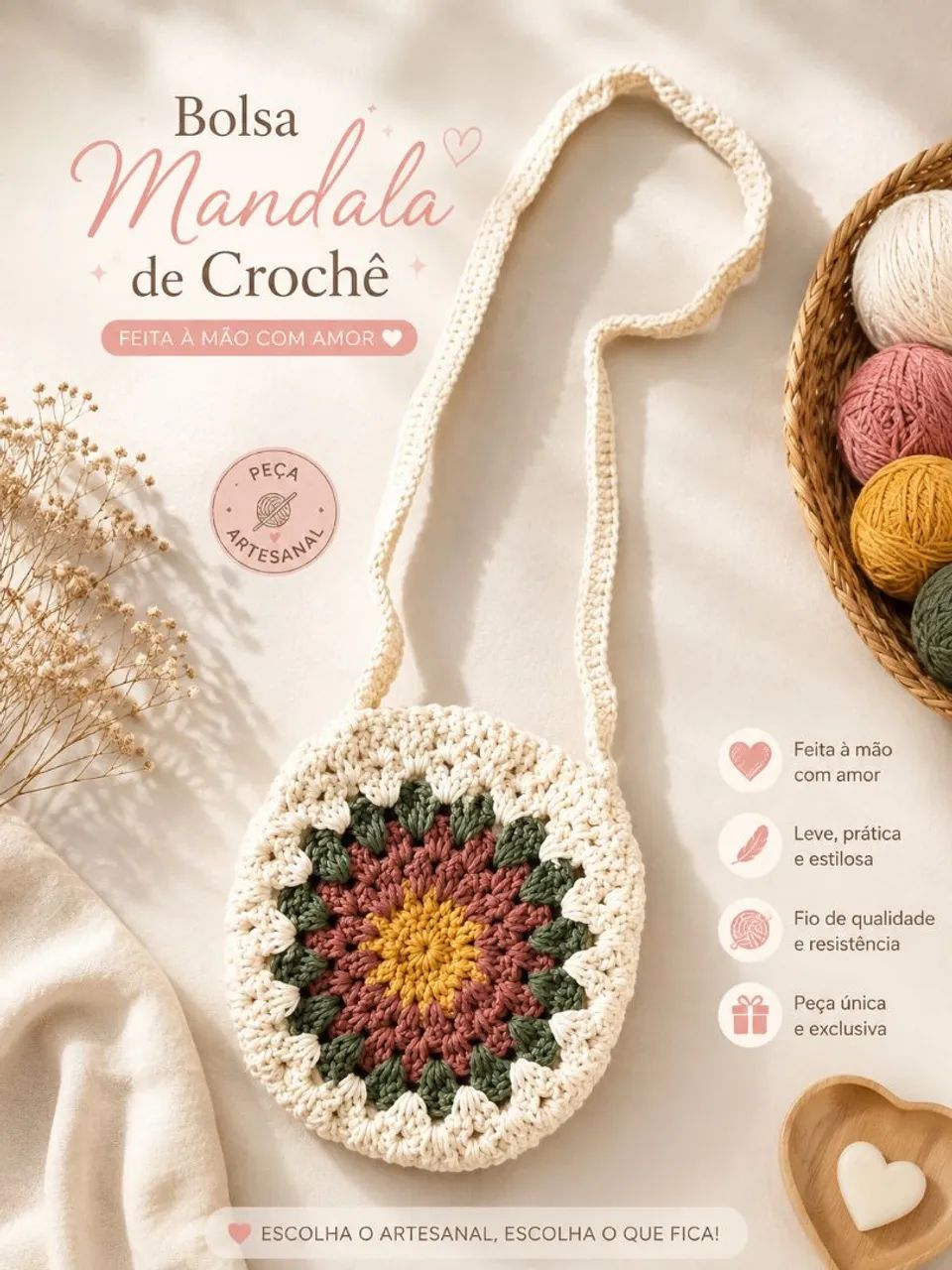 Bolsas de crochê  - Foto 2