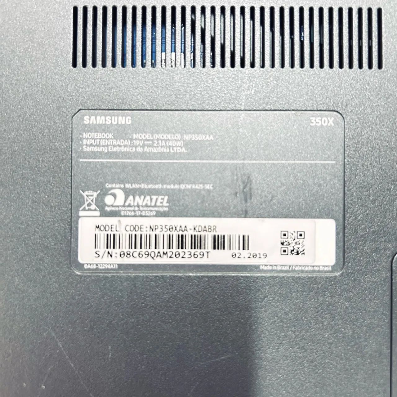 Notebook Samsung