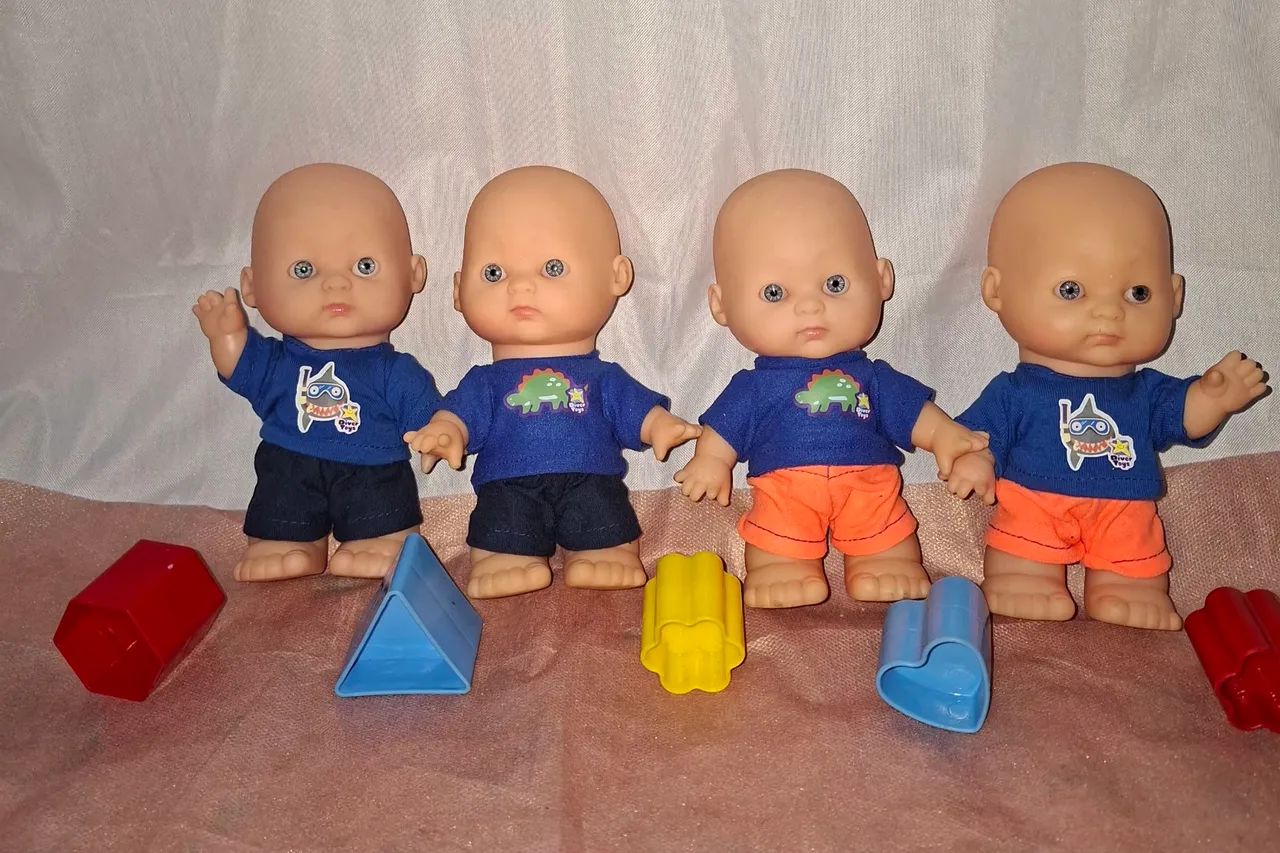 Kit 4 Mini Bebês Antigos  - Foto 2