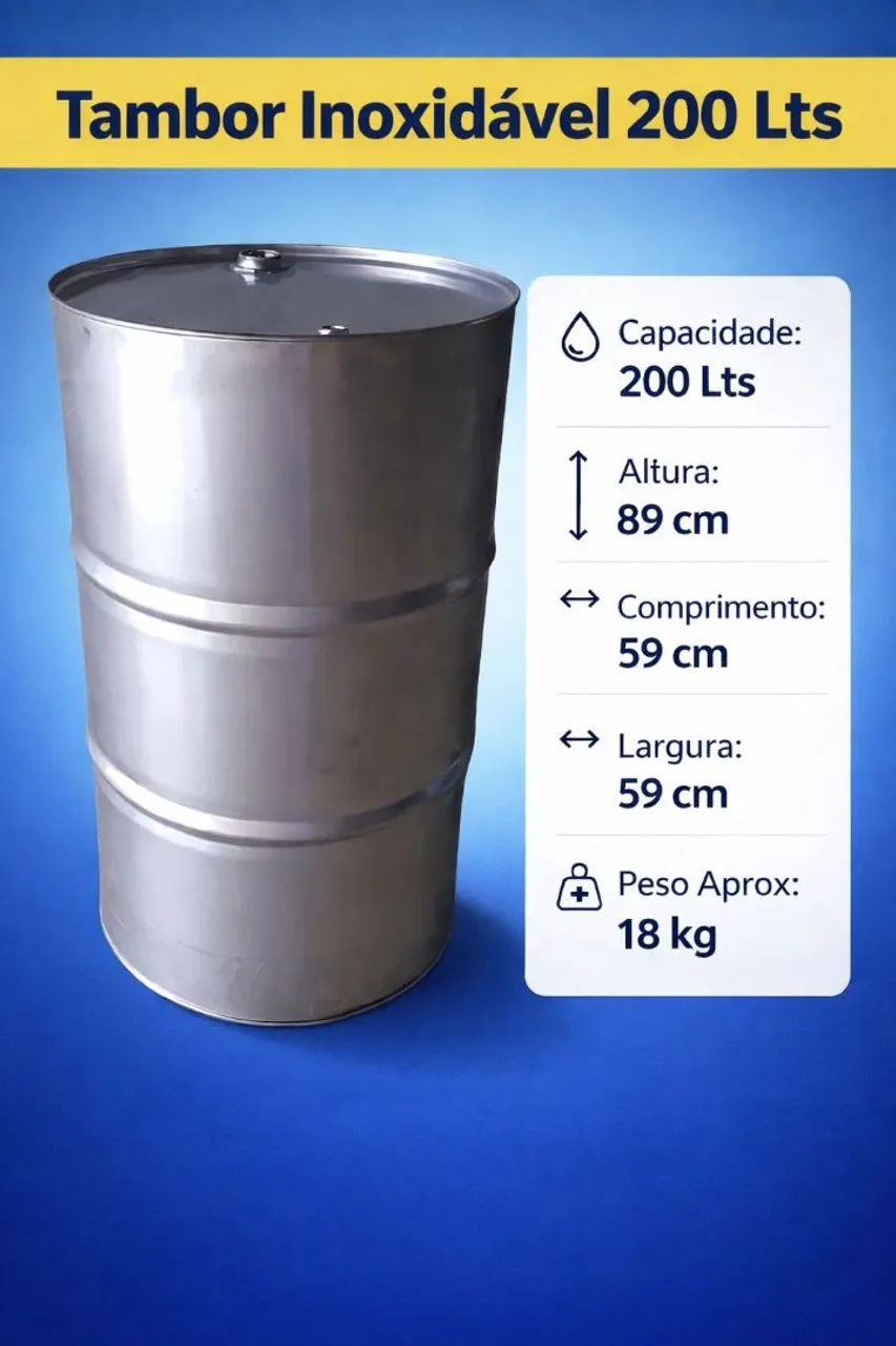 TAMBOR INOX 200 LTS - Foto 3