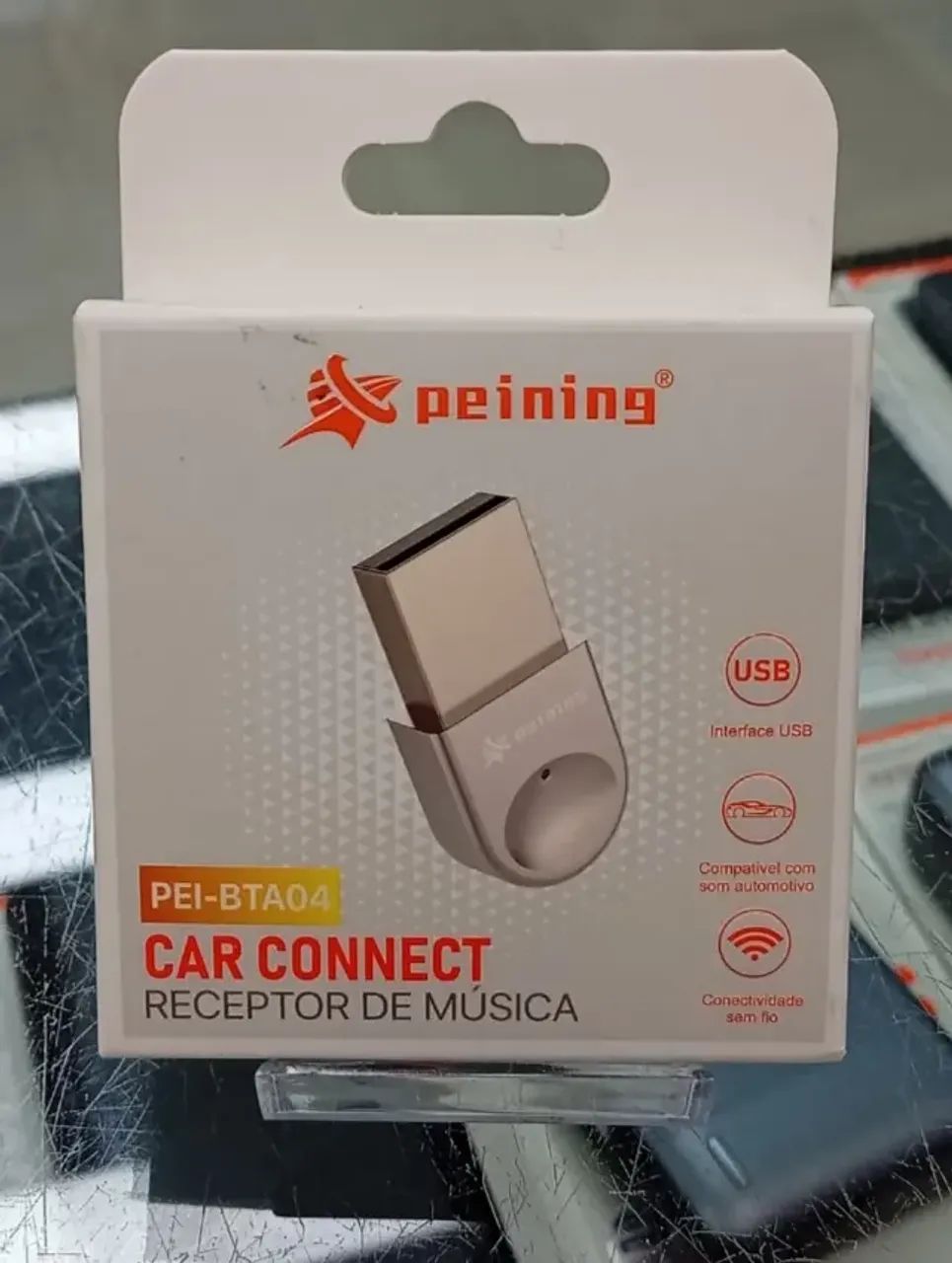 RECEPTOR DE ÁUDIO PARA CARRO USB PEINING