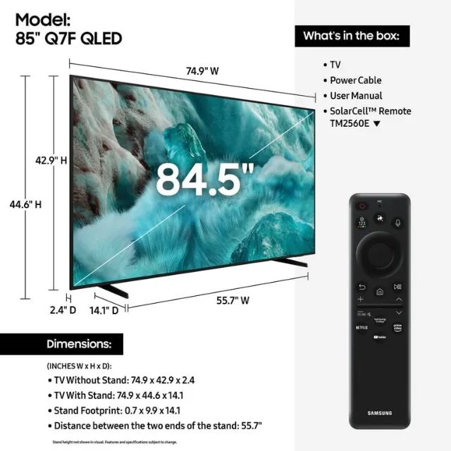 TV Samsung Q7F 65 QLED Vision AI Ultra 4K  - Foto 2