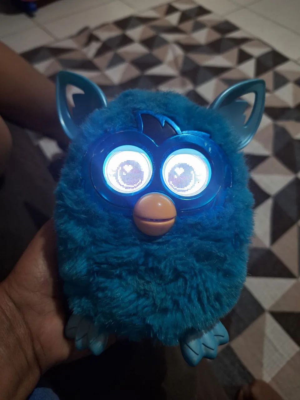 Furby boom azul funcionando perfeitamente importado idioma inglês. - Foto 5