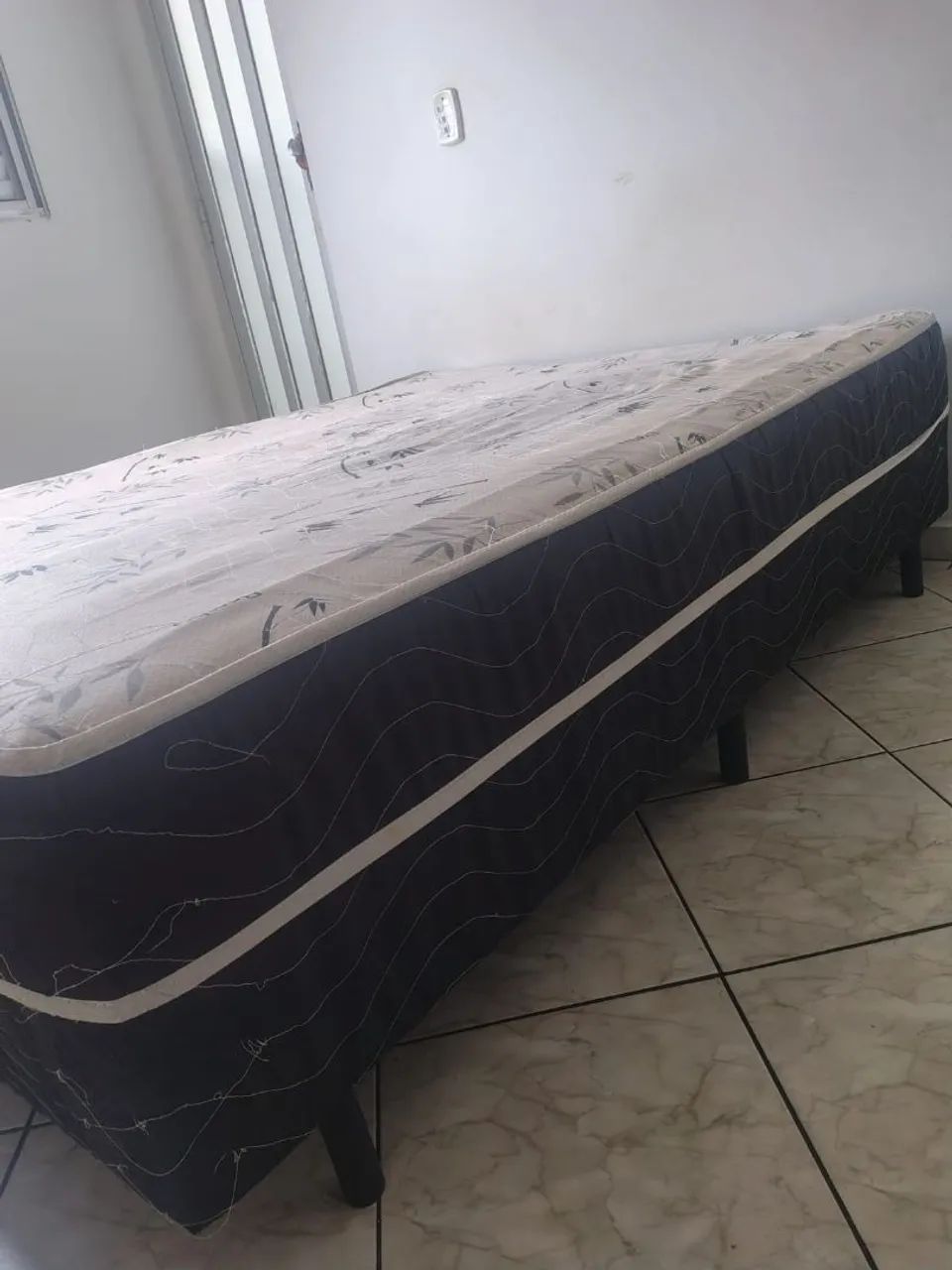Cama box casal conjugada