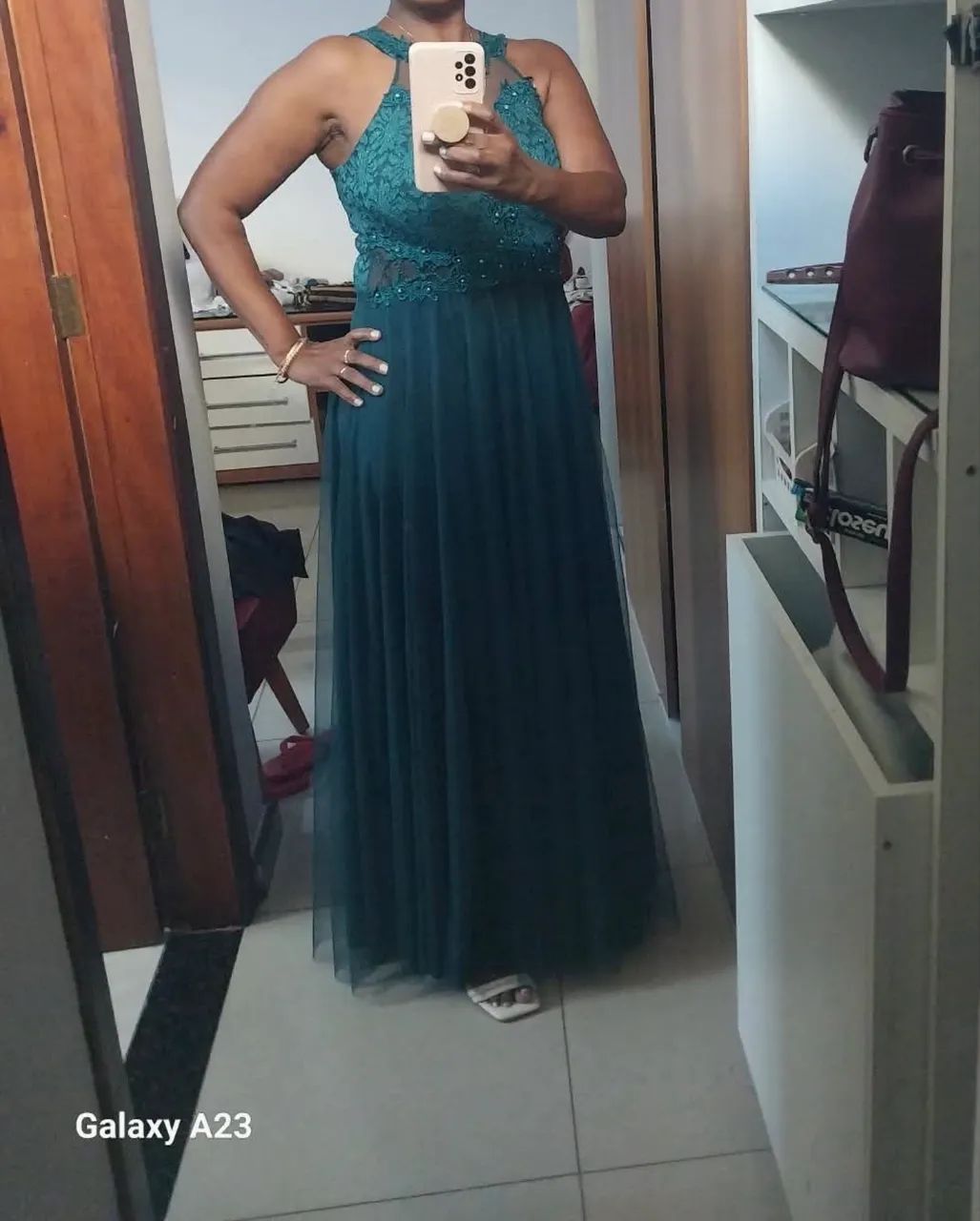 VESTIDO LONGO VERDE  - Foto 2