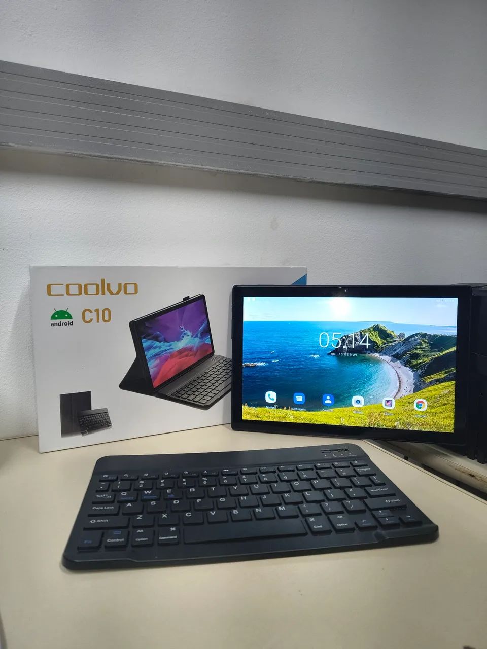 Tablet C10 acompanha tudo que você precisa;