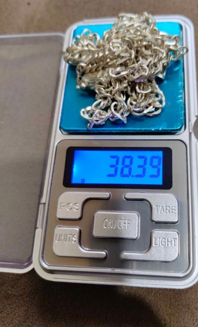 Corrente e pulseira Banhado a prata 925 