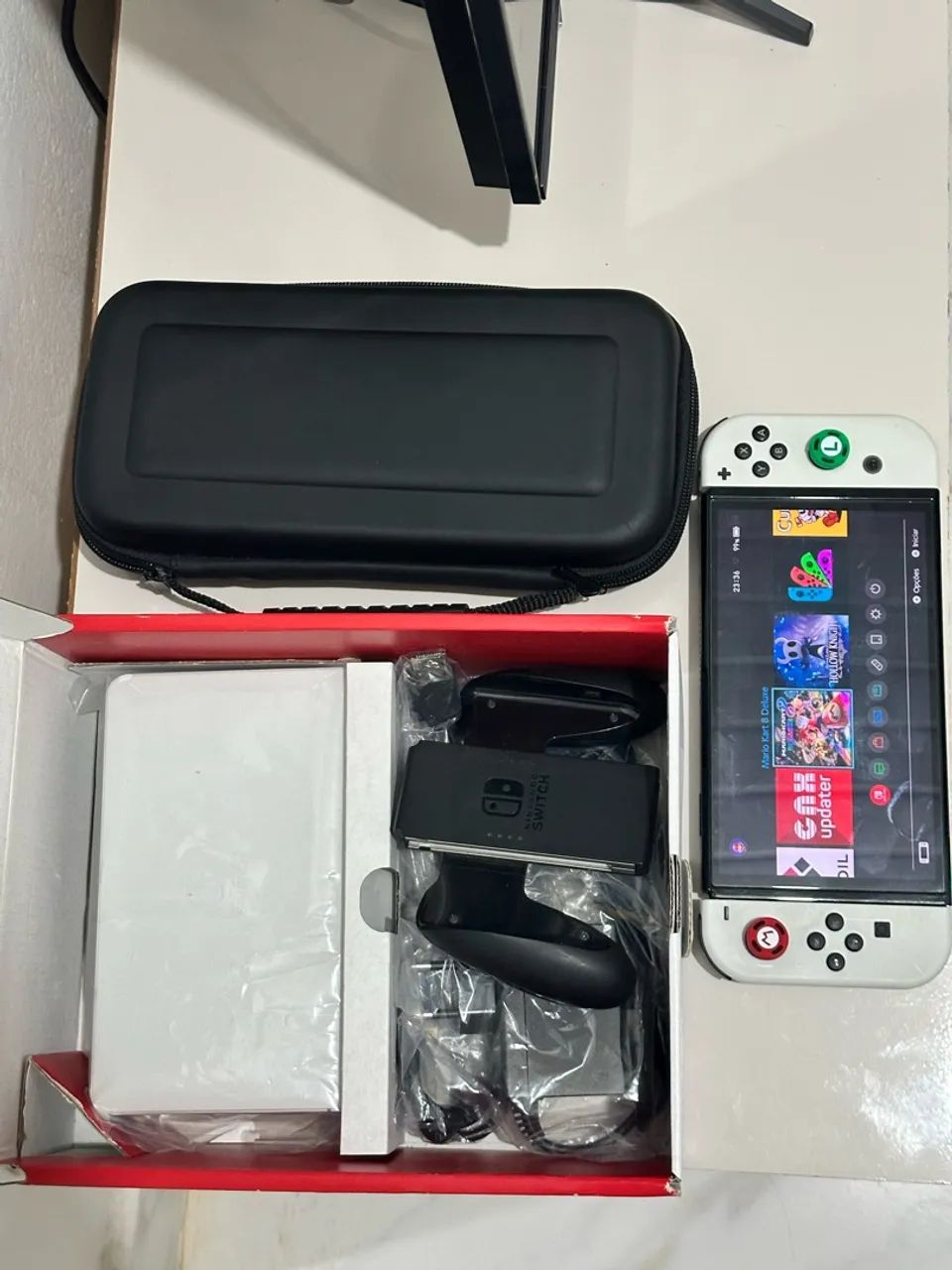 Nintendo Switch Oled - Desbloqueado 256GB - Foto 5
