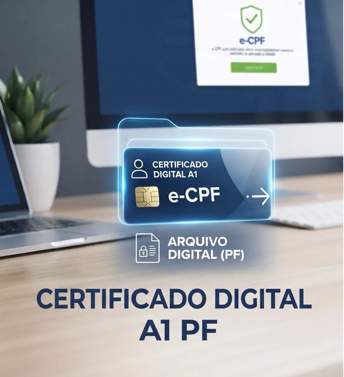 Certificado Digital A1 eCPF  99,00 (em 3x sem juros)