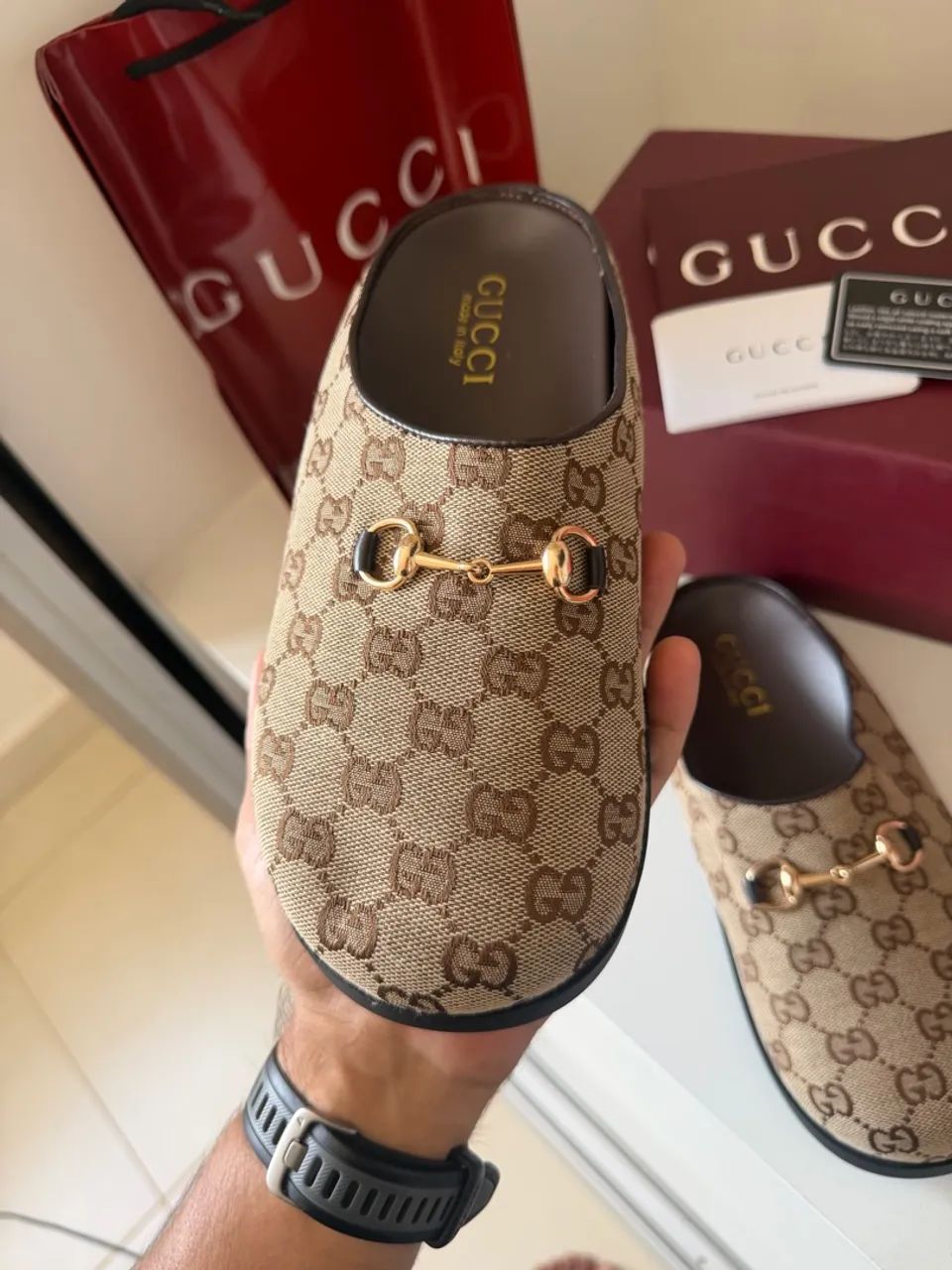 Sandália estilo MULE GUCCI - Foto 4
