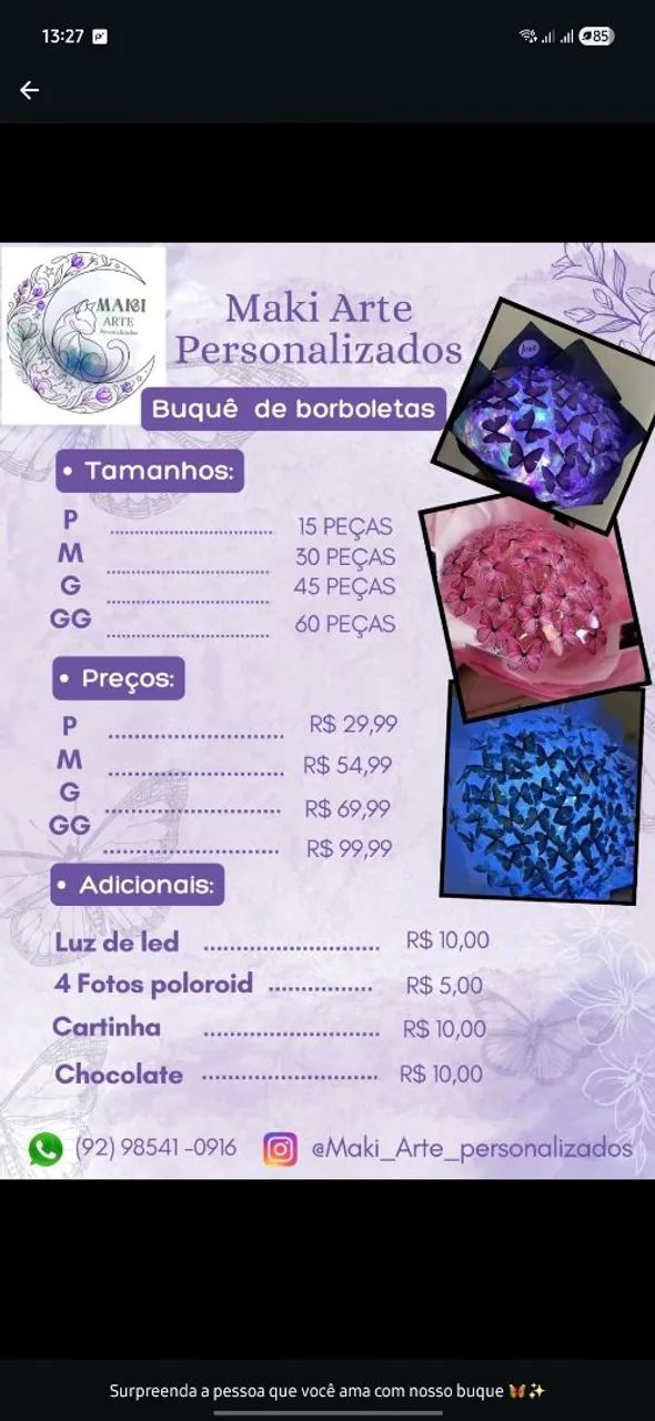 Buquê personalizados 