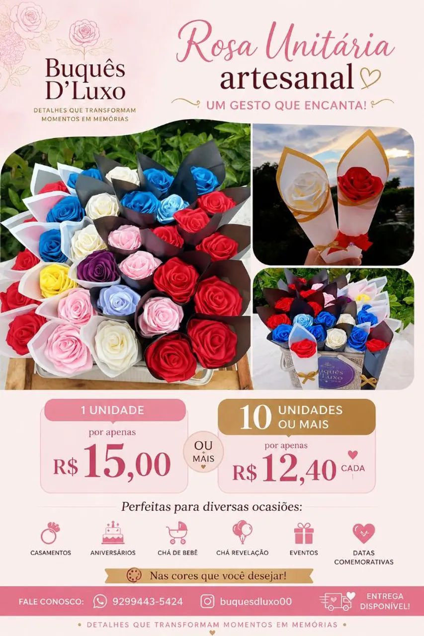 Rosas de Cetim