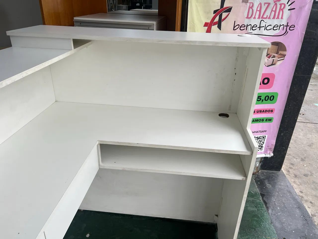 Balcão / Caixa em L Branco - Foto 5