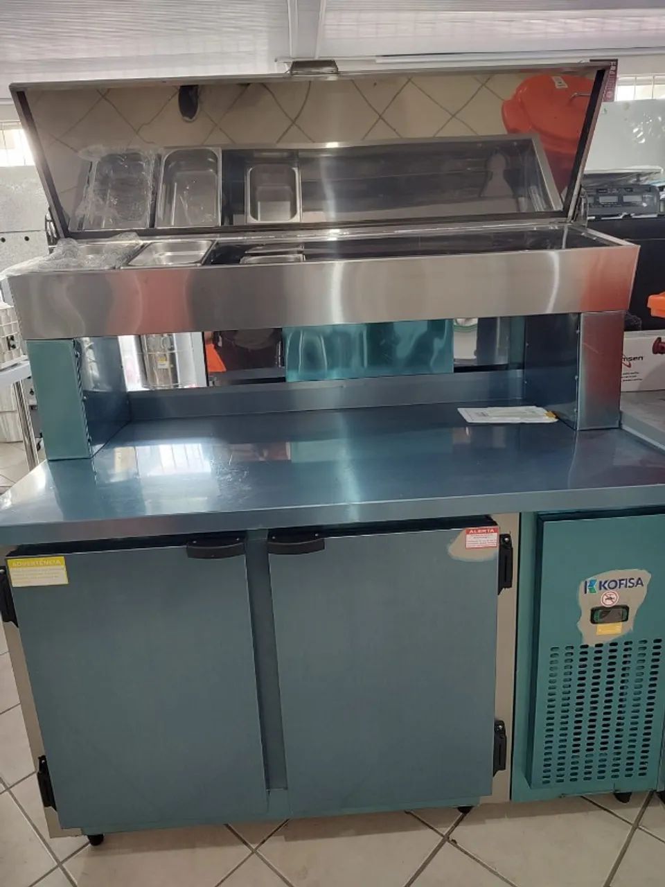 ALN. CONDIMENTADORA REFRIGERADA KOFISA 1.35MT 
