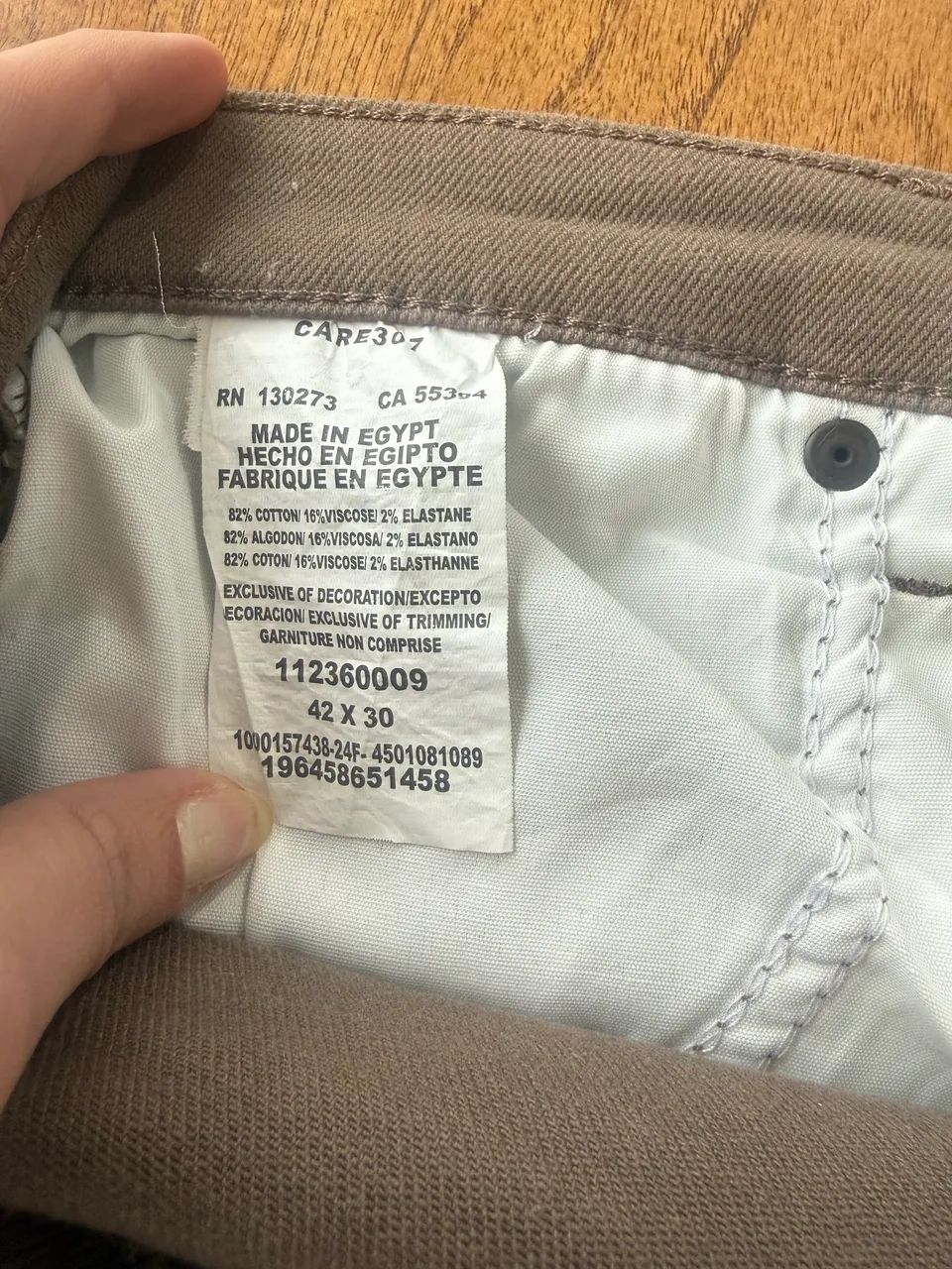 calça masculina marrom sarja  - Foto 3