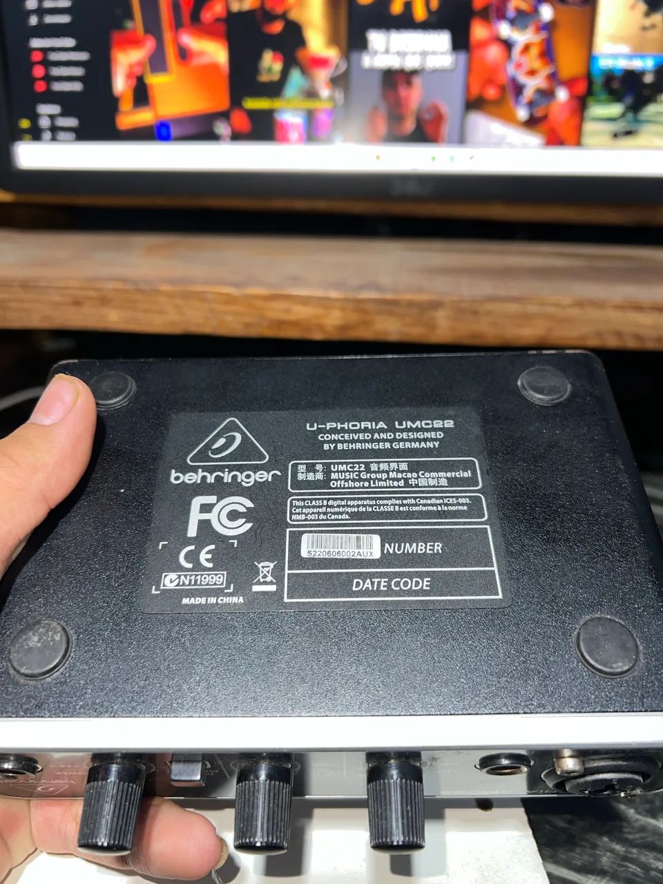 Interface de áudio, BEHRINGER UMC22  - Foto 4