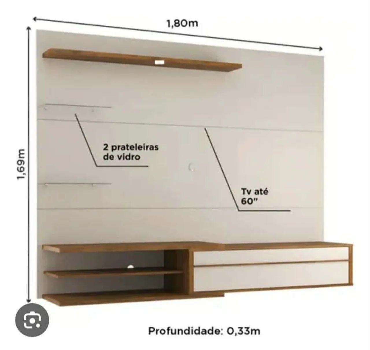 Painel para tv até 60 polegadas