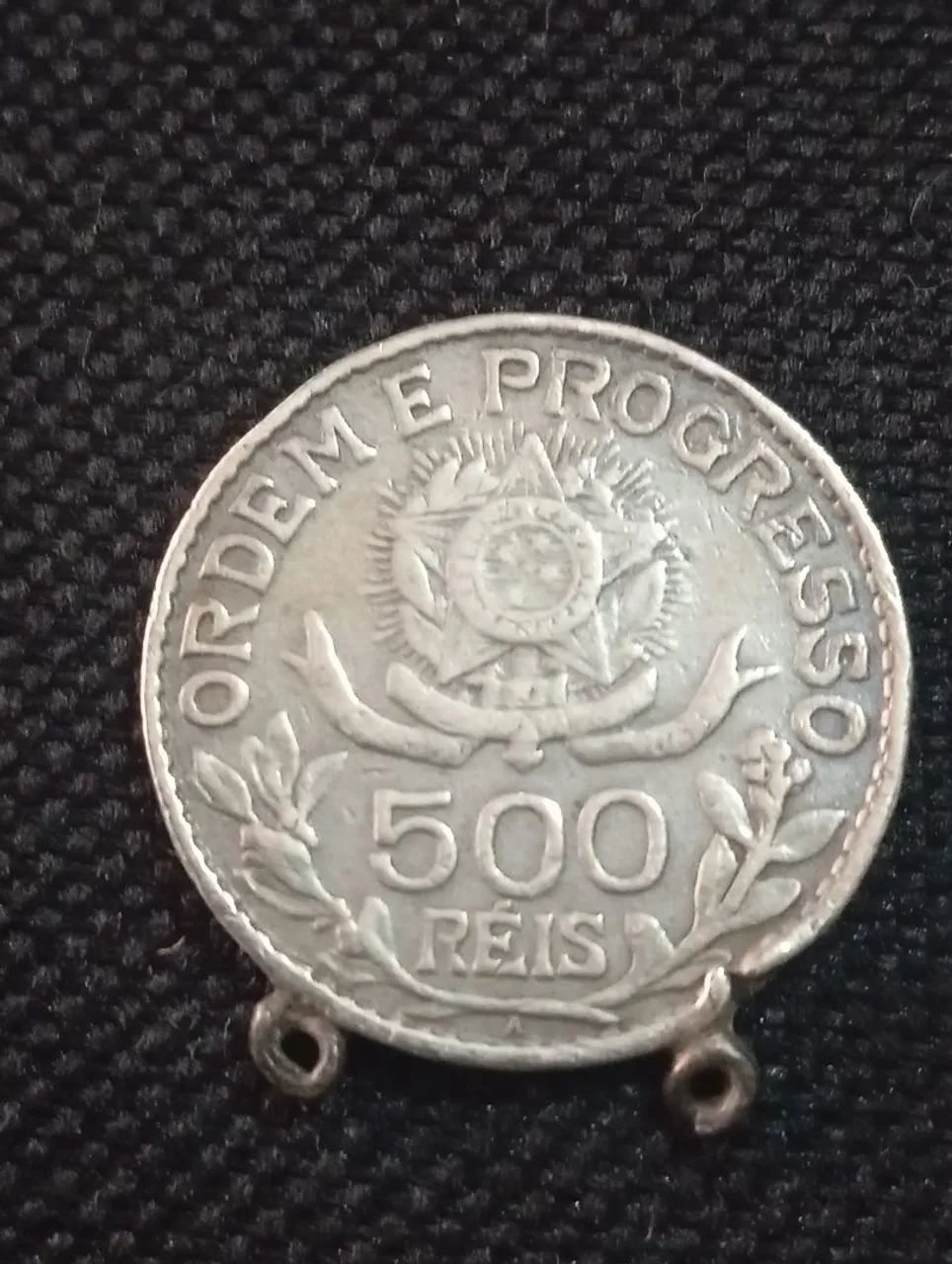 Moeda Prata 500 Réis 1913 - Foto 2